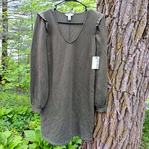 Nine West Dress, NWT, Women's Army Green, Small, #Crunchy